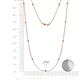2 - Asta (11 Stn/2mm) Petite Yellow Diamond and Diamond on Cable Necklace 