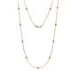 1 - Asta (11 Stn/2.7mm) Citrine and Diamond on Cable Necklace 