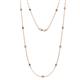 1 - Asta (11 Stn/2.7mm) Iolite and Diamond on Cable Necklace 