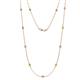 1 - Asta (11 Stn/2.7mm) Yellow and White Diamond on Cable Necklace 
