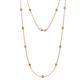 1 - Asta (11 Stn/3.4mm) Yellow and White Diamond on Cable Necklace 