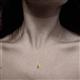 4 - Lauren 6.50 mm Round Peridot and Diamond Accent Teardrop Pendant Necklace 