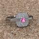 2 - Faye Prima Round Pink Sapphire and Diamond Engagement Ring 