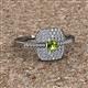 2 - Faye Prima Round Peridot and Diamond Engagement Ring 