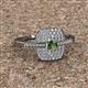 2 - Faye Prima Round Created Alexandrite and Diamond Engagement Ring 