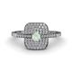 1 - Faye Prima Round Opal and Diamond Engagement Ring 