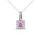 1 - Angela Pink Sapphire and Diamond Pendant 