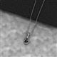 2 - Caron 4.00 mm Round Black Diamond Solitaire Love Knot Pendant Necklace 