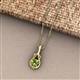 2 - Caron 6.50 mm Round Peridot Solitaire Love Knot Pendant Necklace 