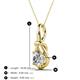 3 - Caron 6.50 mm Round Forever Brilliant Moissanite Solitaire Love Knot Pendant Necklace 