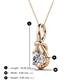 3 - Caron 6.50 mm Round Forever Brilliant Moissanite Solitaire Love Knot Pendant Necklace 
