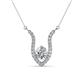 1 - Lauren 6.00 mm Round Forever Brilliant Moissanite and Diamond Accent Pendant Necklace 