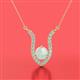2 - Lauren 6.00 mm Round Opal and Diamond Accent Pendant Necklace 