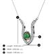 3 - Lauren 6.00 mm Round Lab Created Alexandrite and Diamond Accent Pendant Necklace 
