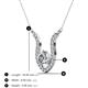 3 - Lauren 6.00 mm Round Forever Brilliant Moissanite and Diamond Accent Pendant Necklace 