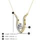3 - Lauren 6.00 mm Round Forever Brilliant Moissanite and Diamond Accent Pendant Necklace 