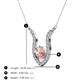 3 - Lauren 6.00 mm Round Morganite and Diamond Accent Pendant Necklace 