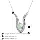 3 - Lauren 6.00 mm Round Opal and Diamond Accent Pendant Necklace 