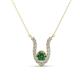 1 - Lauren 4.00 mm Round Lab Created Alexandrite and Diamond Accent Pendant Necklace 