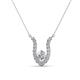 1 - Lauren 4.00 mm Round Forever Brilliant Moissanite and Diamond Accent Pendant Necklace 
