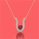 2 - Lauren 4.00 mm Round Ruby and Diamond Accent Pendant Necklace 