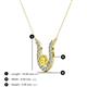 3 - Lauren 4.00 mm Round Yellow Sapphire and Diamond Accent Pendant Necklace 