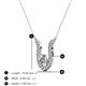 3 - Lauren 4.00 mm Round Forever Brilliant Moissanite and Diamond Accent Pendant Necklace 