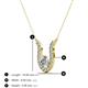 3 - Lauren 4.00 mm Round Lab Grown Diamond and Diamond Accent Pendant Necklace 