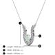 3 - Lauren 4.00 mm Round Opal and Diamond Accent Pendant Necklace 