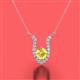 2 - Lauren 5.00 mm Round Lab Created Yellow Sapphire and Diamond Accent Pendant Necklace 