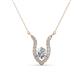1 - Lauren 5.00 mm Round Forever Brilliant Moissanite and Diamond Accent Pendant Necklace 