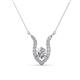 1 - Lauren 5.00 mm Round Lab Grown Diamond and Diamond Accent Pendant Necklace 