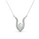 1 - Lauren 5.00 mm Round Opal and Diamond Accent Pendant Necklace 