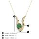 3 - Lauren 5.00 mm Round Lab Created Alexandrite and Diamond Accent Pendant Necklace 