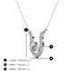 3 - Lauren 5.00 mm Round Diamond Pendant Necklace 