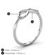 4 - Evanna Classic Infinity Minimalist Promise Ring 