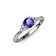 4 - Eve Signature 6.50 mm Iolite and Diamond Engagement Ring 