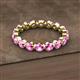 2 - Valerie 3.50 mm Pink Sapphire Eternity Band 