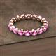 2 - Valerie 3.50 mm Pink Sapphire Eternity Band 