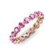 3 - Valerie 3.50 mm Pink Sapphire Eternity Band 
