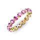 3 - Valerie 3.50 mm Pink Sapphire Eternity Band 