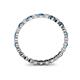 4 - Valerie 2.00 mm Blue and White Diamond Eternity Band 