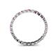 4 - Valerie 2.40 mm Pink Sapphire and Diamond Eternity Band 