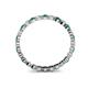 4 - Valerie 2.40 mm Emerald and Diamond Eternity Band 