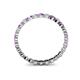 4 - Valerie 2.40 mm Amethyst and Lab Grown Diamond Eternity Band 