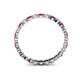 4 - Valerie 2.40 mm Ruby and Lab Grown Diamond Eternity Band 