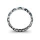 4 - Valerie 2.70 mm Blue and White Diamond Eternity Band 