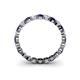 4 - Valerie 2.70 mm Blue Sapphire and Lab Grown Diamond Eternity Band 