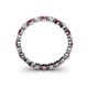 4 - Valerie 2.70 mm Pink Tourmaline and Lab Grown Diamond Eternity Band 
