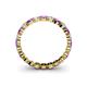 4 - Valerie 2.70 mm Amethyst and Lab Grown Diamond Eternity Band 